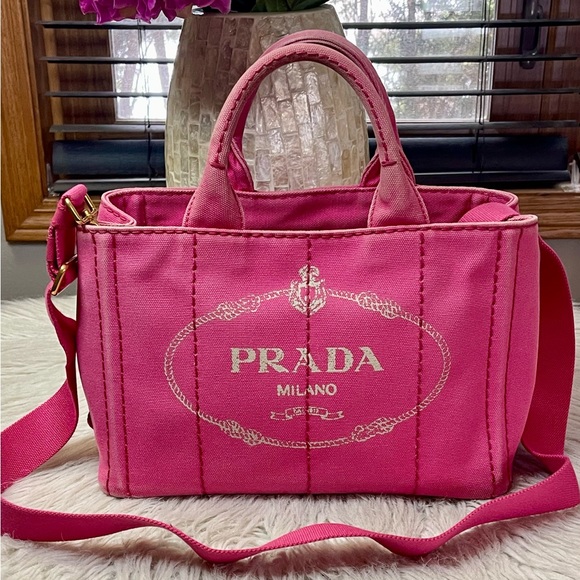 SOLD❌Authentic PRADA Canapa Logo Bag - Picture 11 of 15